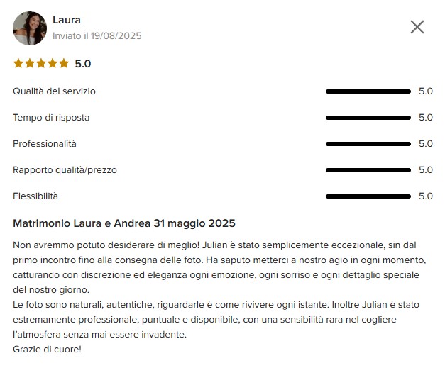 Recensione 2 da Mio Matrimonio