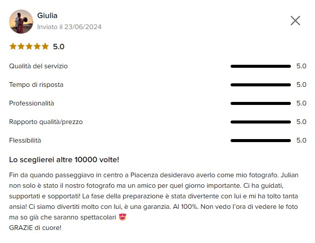 Recensione 3 da Mio Matrimonio